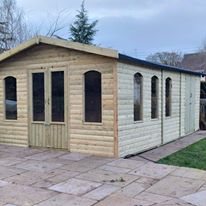 Timber summerhouse made in Leek Staffordshire by Churnet Valley Garden Furniture