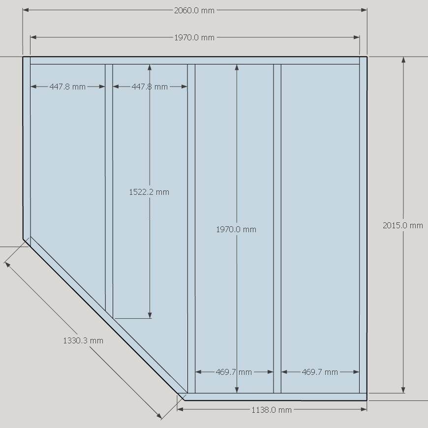 Heavy duty corner shed floor plan