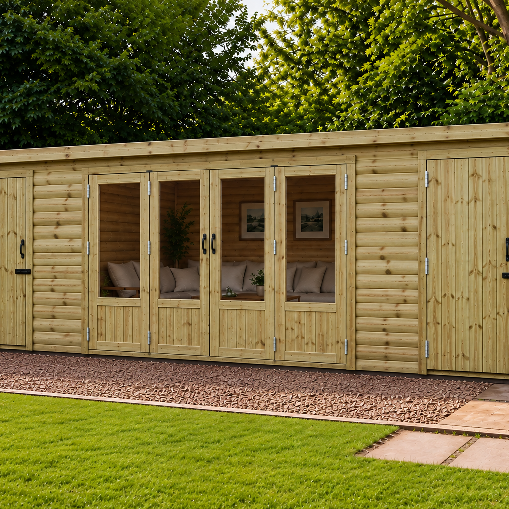 Buxton Summerhouse / Shed Combi 20ft x 10ft
