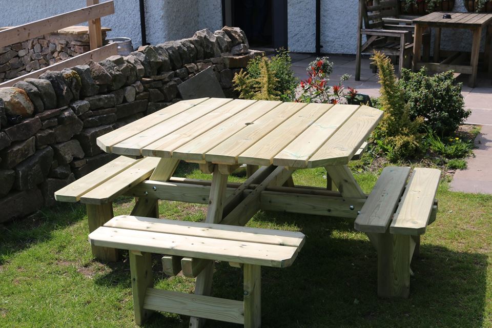 Picnic tables