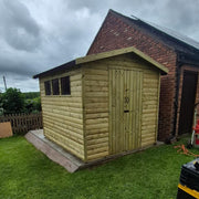 10ft x 8ft heavy duty apex garden shed exterior