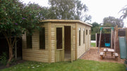 20ft x 10ft corner summerhouse and shed combination building