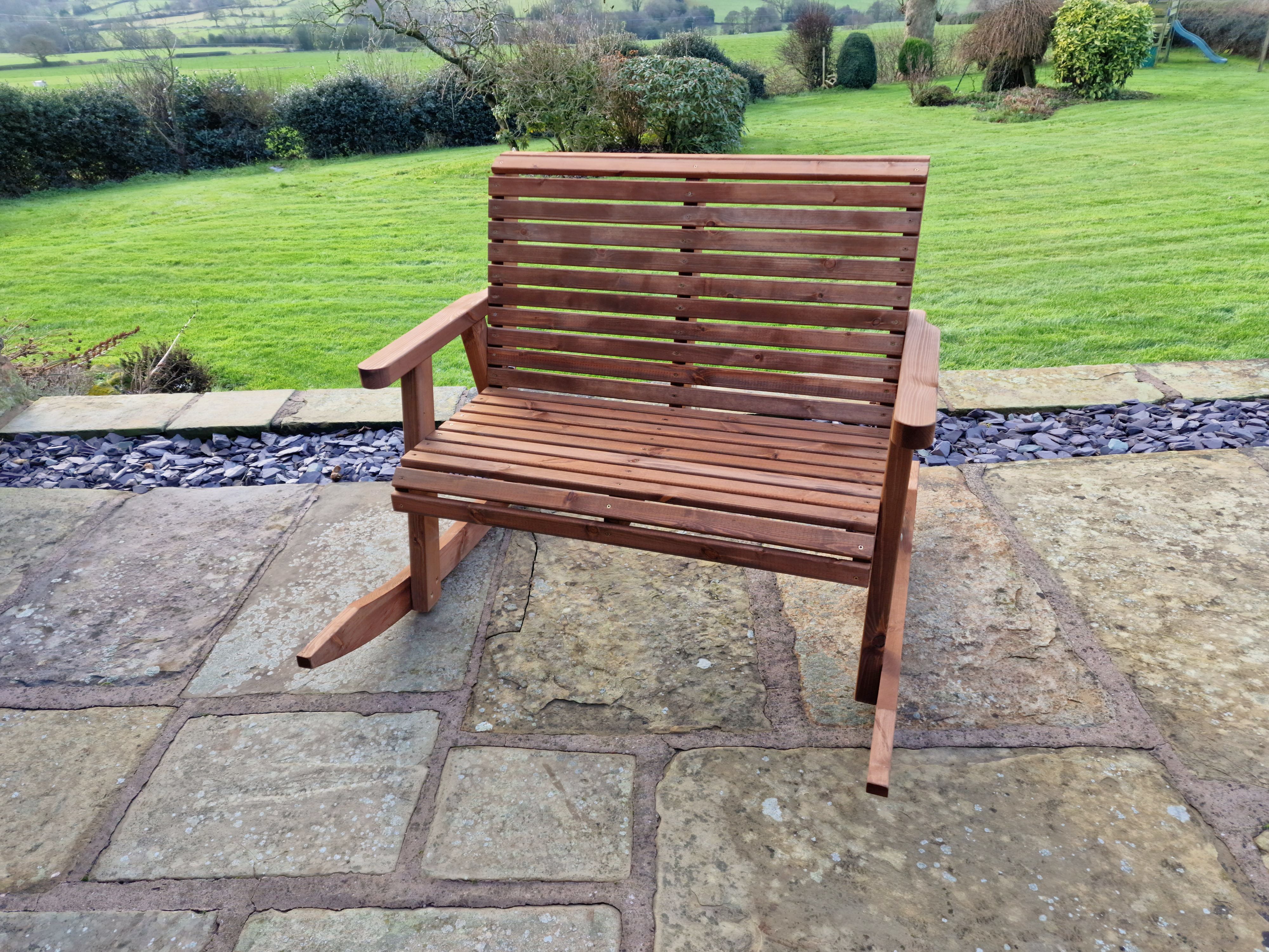 Brown Rocking Bench