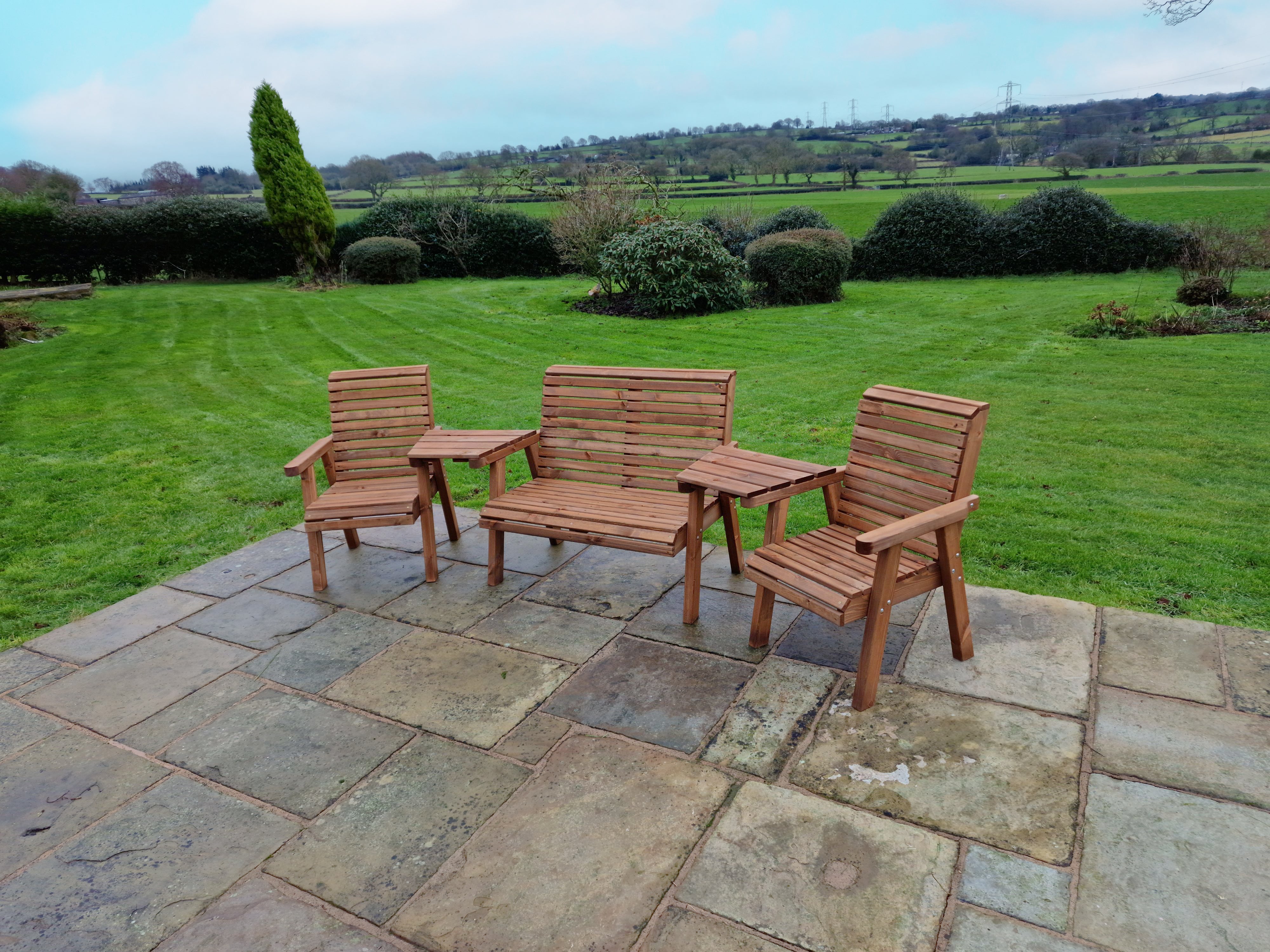 Brown Bench Set