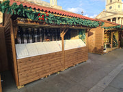 4m timber event chalet with serving hatch