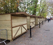 Wooden market chalet for Christmas markets and events