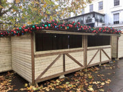 6m x 2.4m connecting timber market chalet