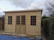 Large timber Georgian summerhouse garden building