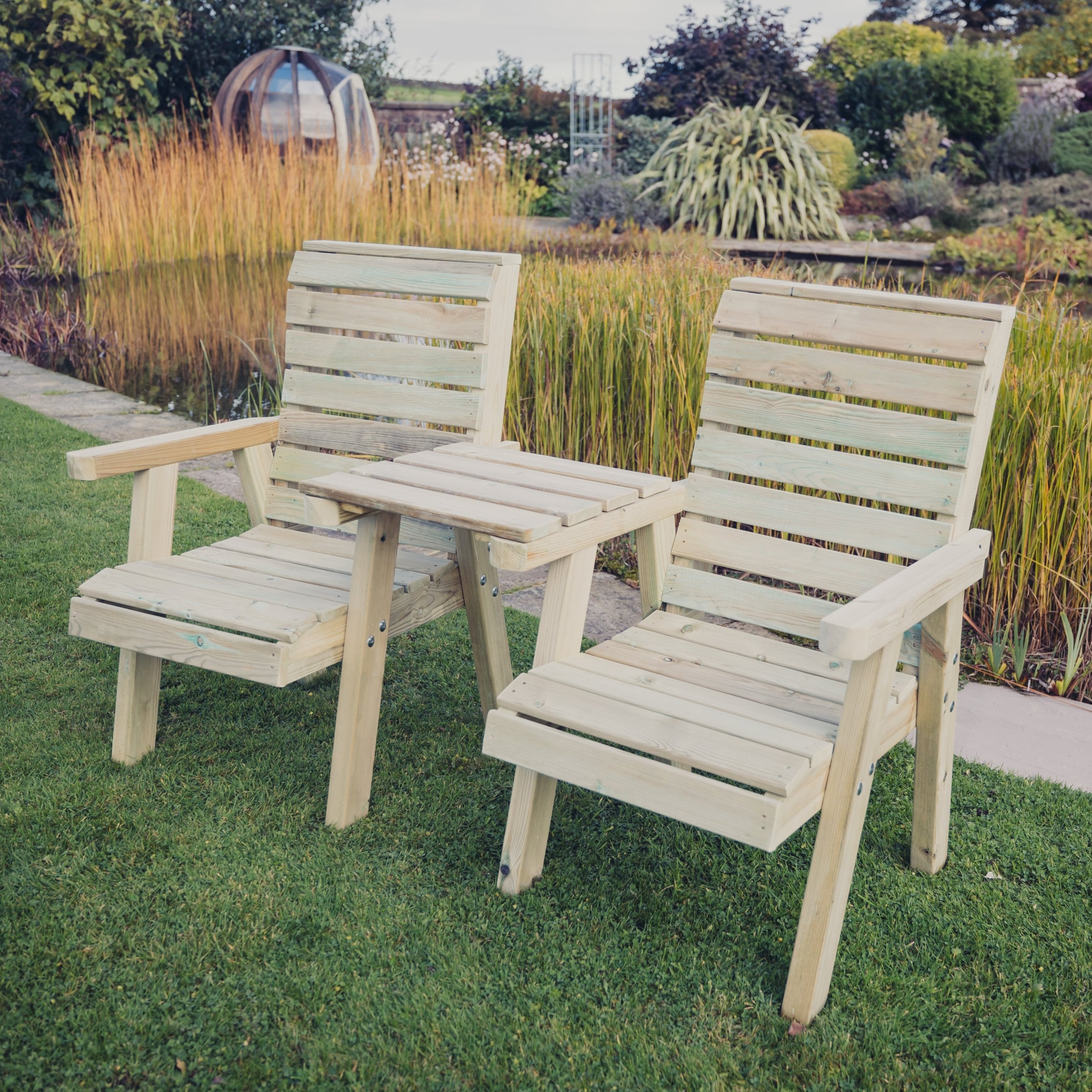 Clover Loveseats Straight – Churnet Valley Garden Furniture