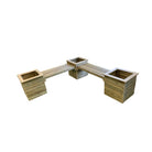 corner garden bench