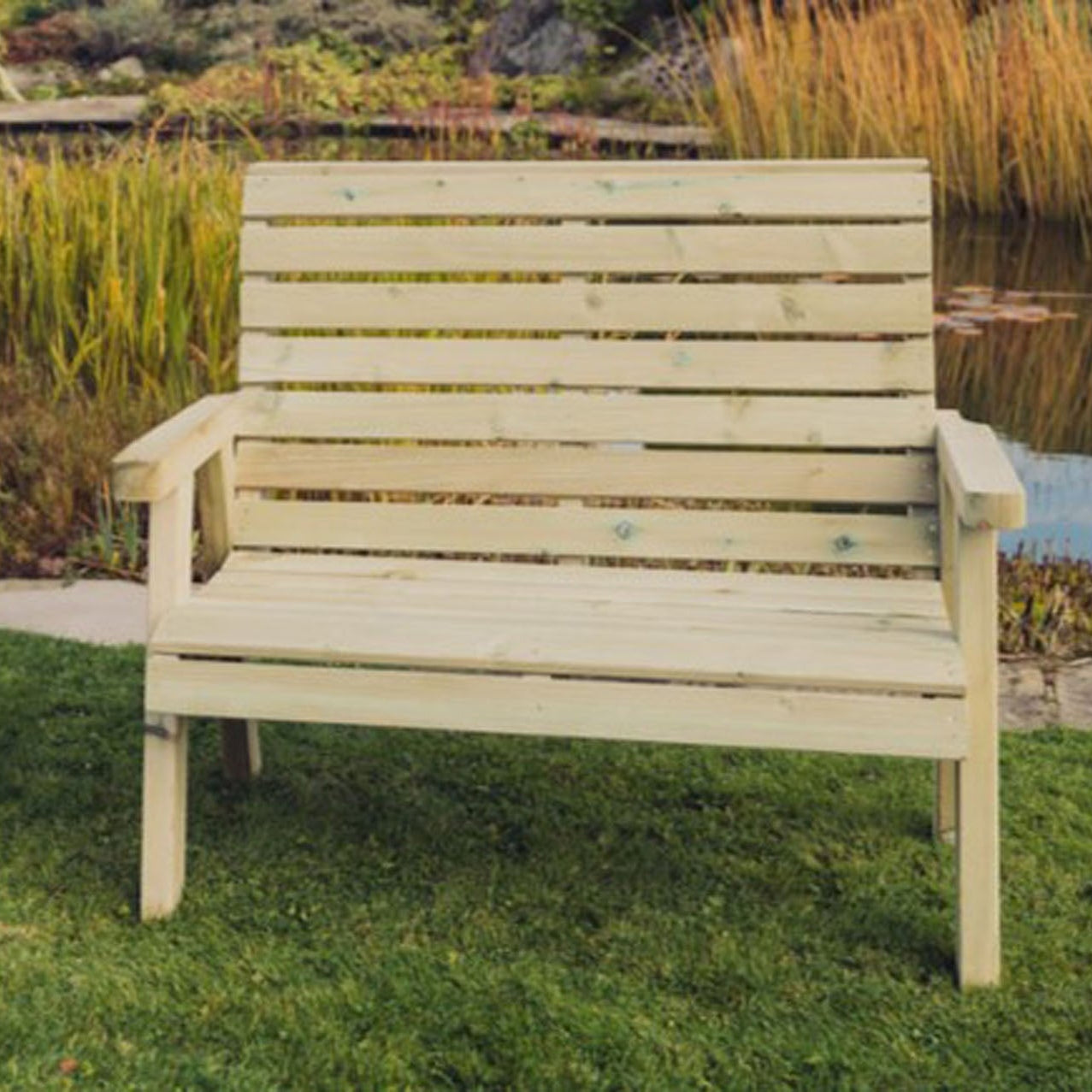wooden garden bench
