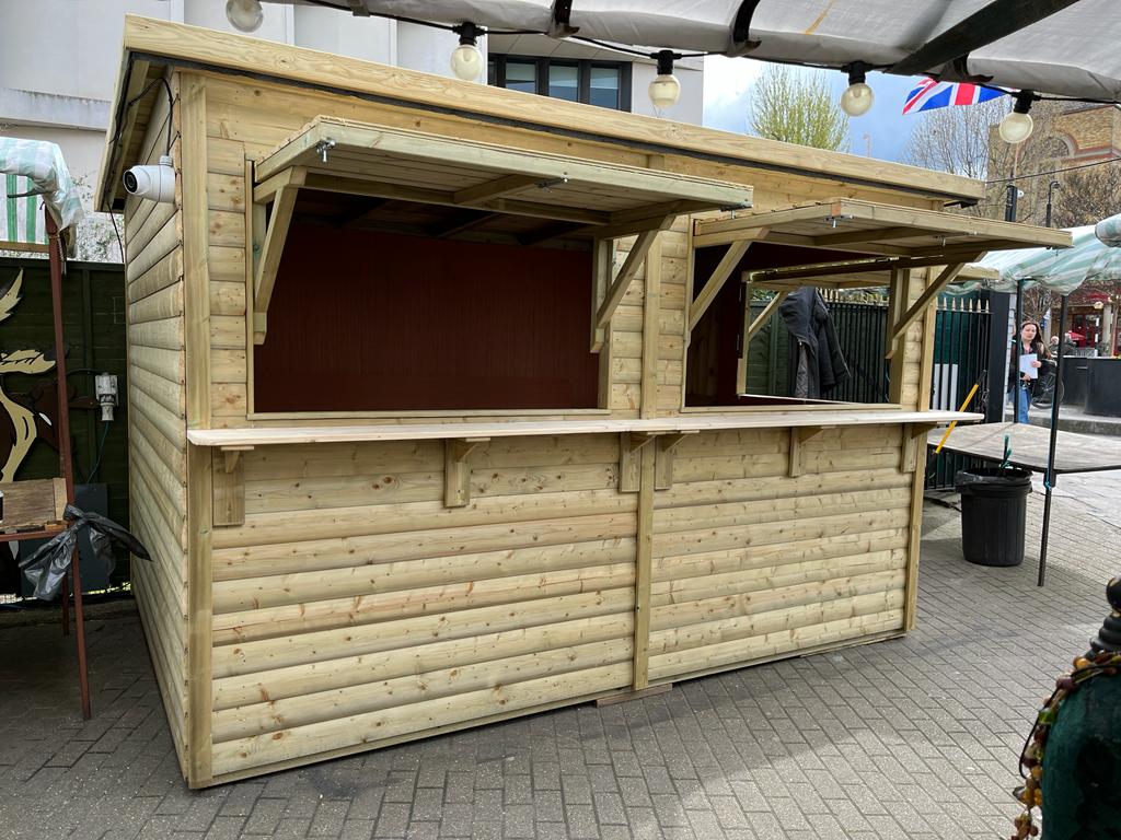Greenwich timber catering chalet for food and drink events