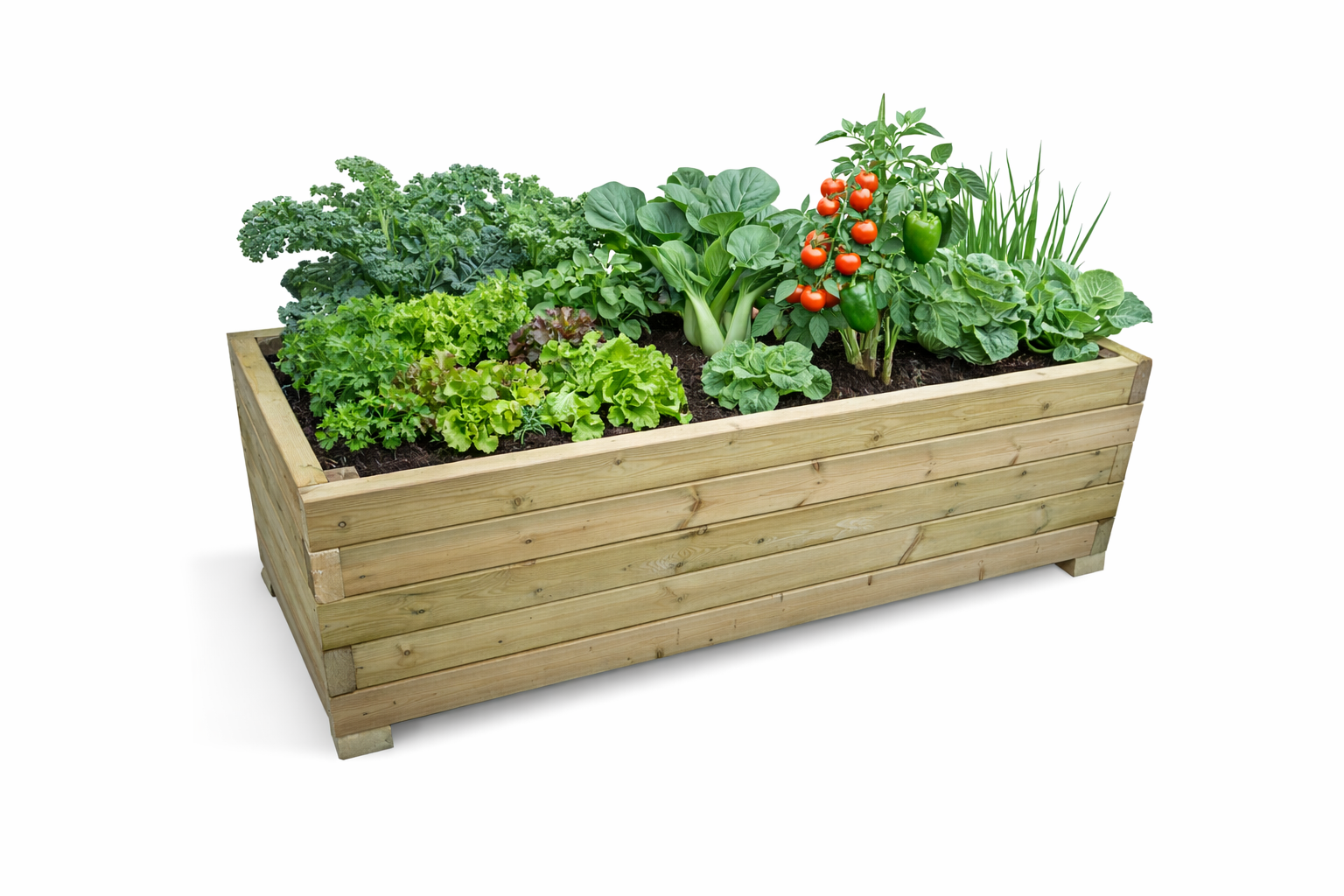 Heavy duty vegetable trough planter
