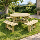 Westwood Round Picnic Table PT105 garden view