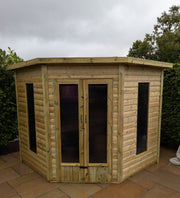 Glossop corner timber summerhouse