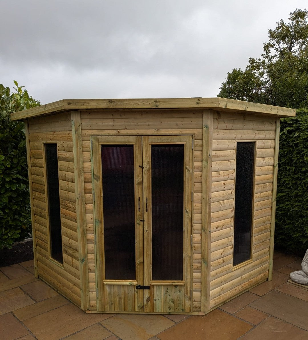 Glossop corner timber summerhouse