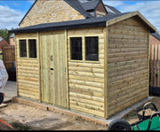 Ashbourne heavy duty double door garden shed