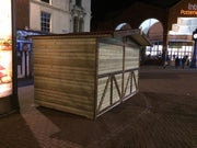 4m x 2.4m wooden Christmas market chalet