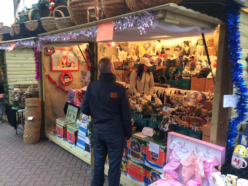 Wooden market stall chalet for seasonal trading