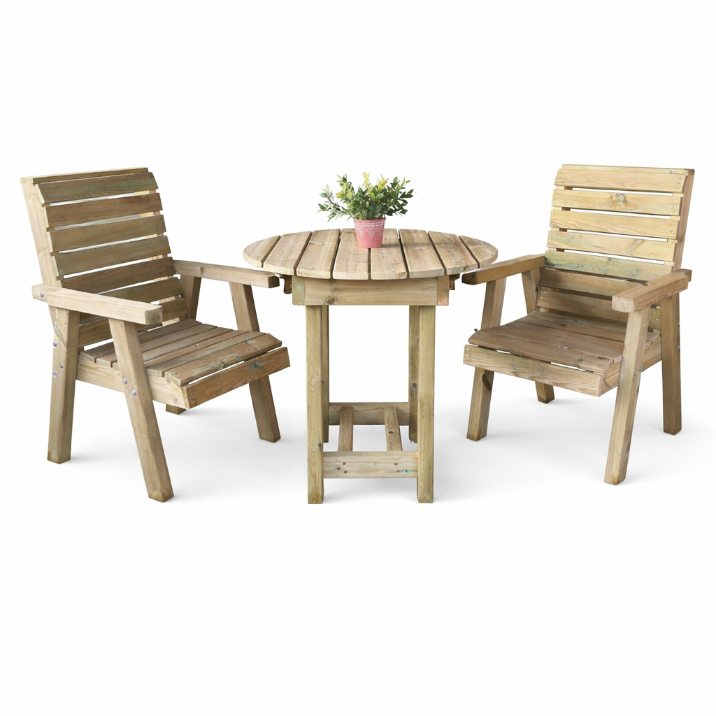 wooden table set