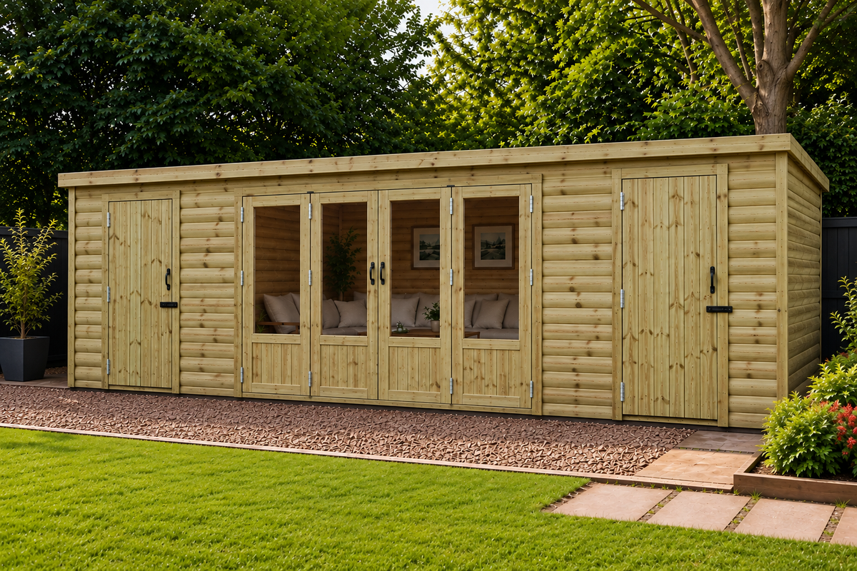 Buxton Summerhouse / Shed Combi 20ft x 10ft