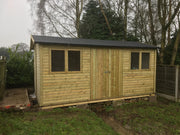 Large Ashbourne pressure-treated garden shed exterior