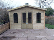 Large pressure-treated Dovedale timber garden building