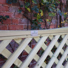 wooden garden arbour with storage