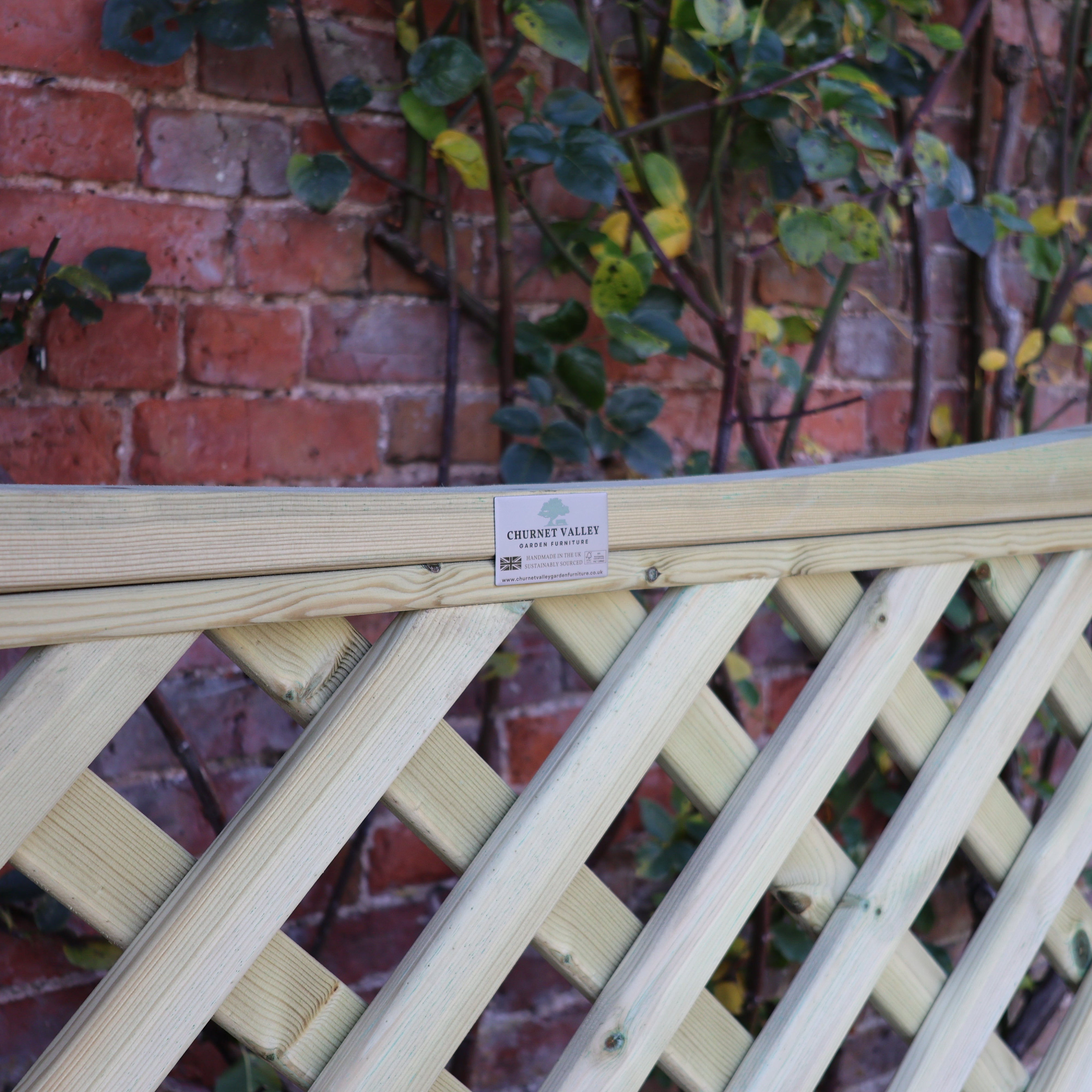wooden garden arbour with storage