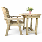 Wooden bistro set
